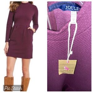Joules Burgundy Heavy Knit Patricia Dress Size 12 NWT